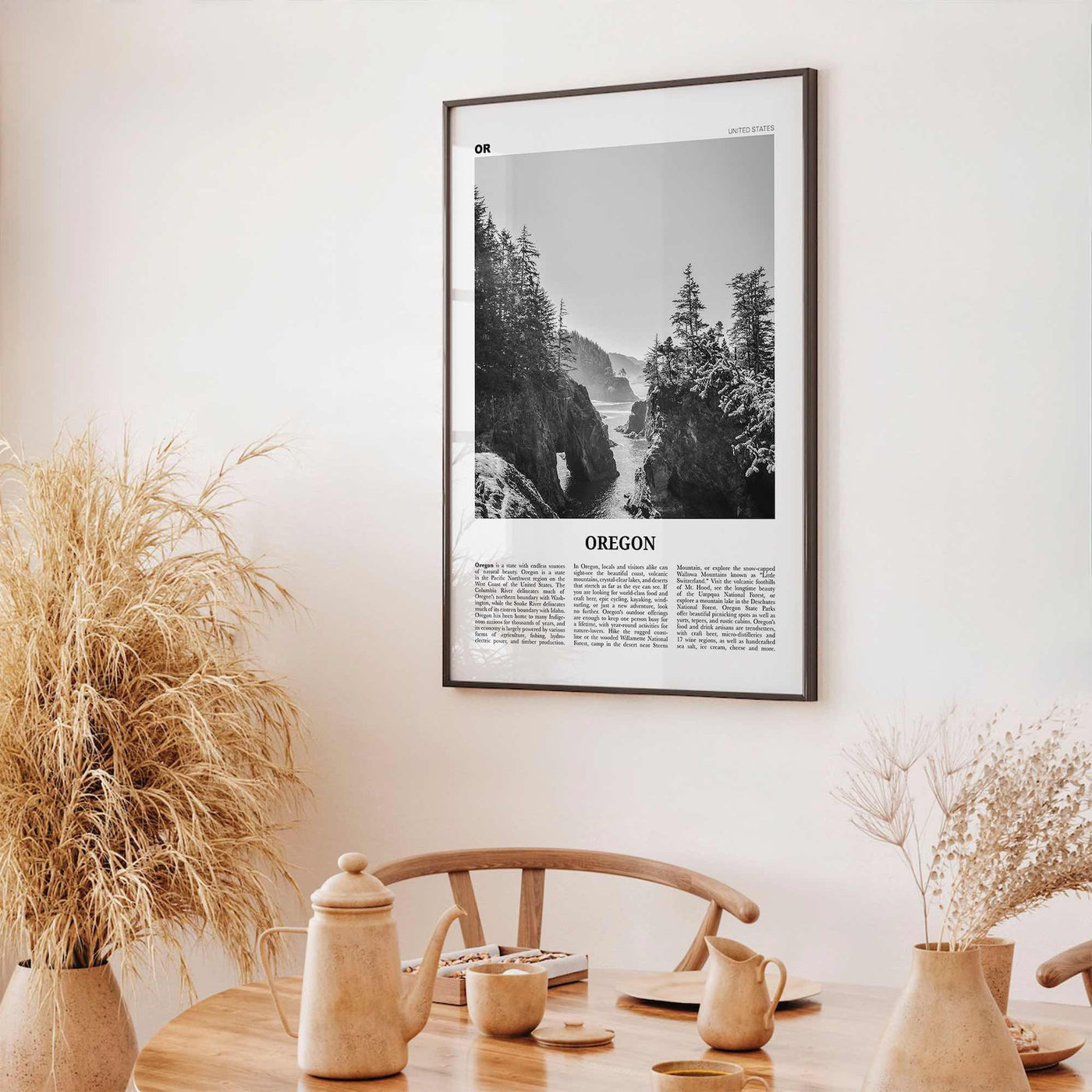 Oregon Print Black and White No 1, Oregon Wall Art, Oregon Poster, Oregon Photo, Oregon Wall Decor, USA, United States, North America