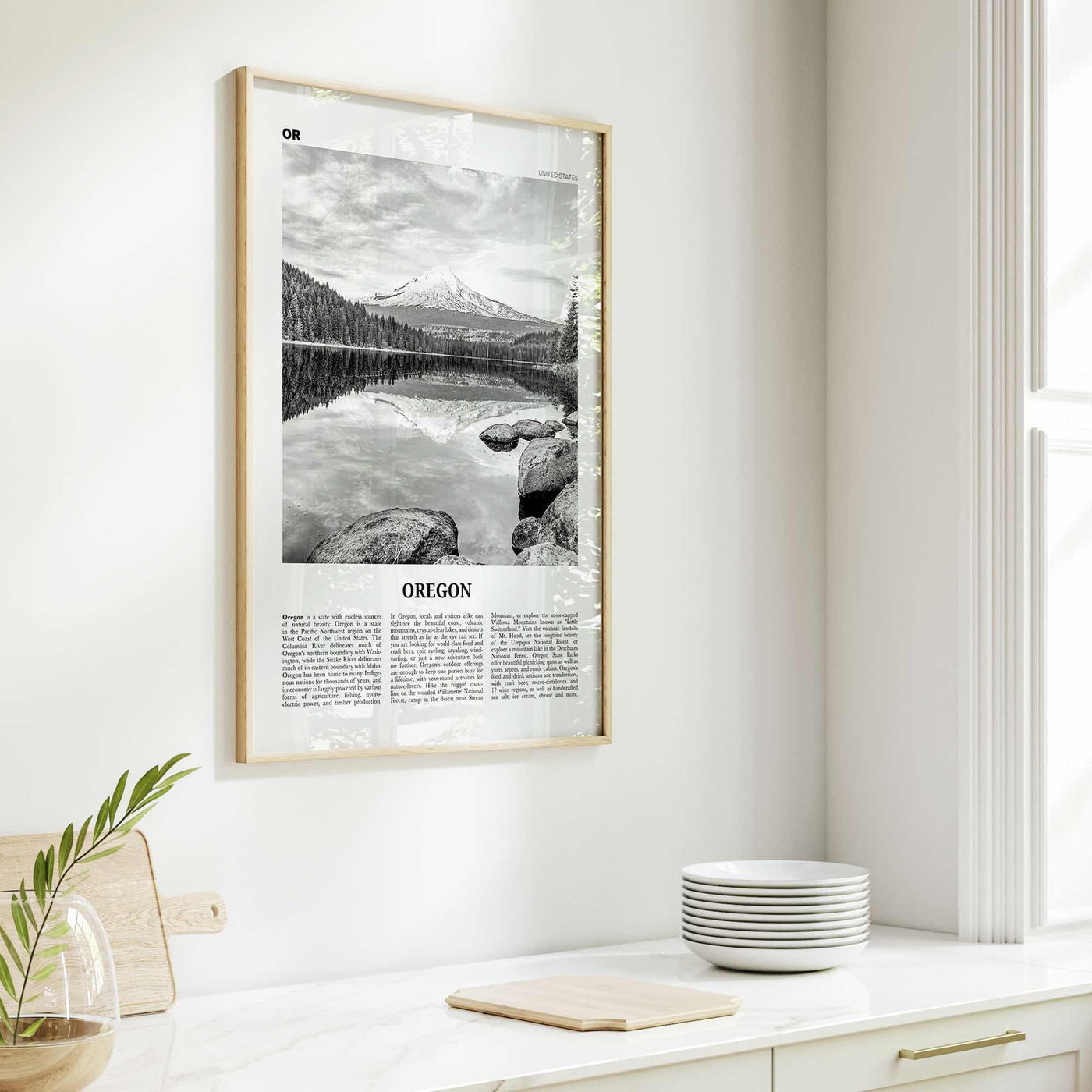 Oregon Print Black and White No 2, Oregon Wall Art, Oregon Poster, Oregon Photo, Oregon Wall Decor, USA, United States, North America