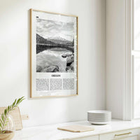 Oregon Print Black and White No 2, Oregon Wall Art, Oregon Poster, Oregon Photo, Oregon Wall Decor, USA, United States, North America