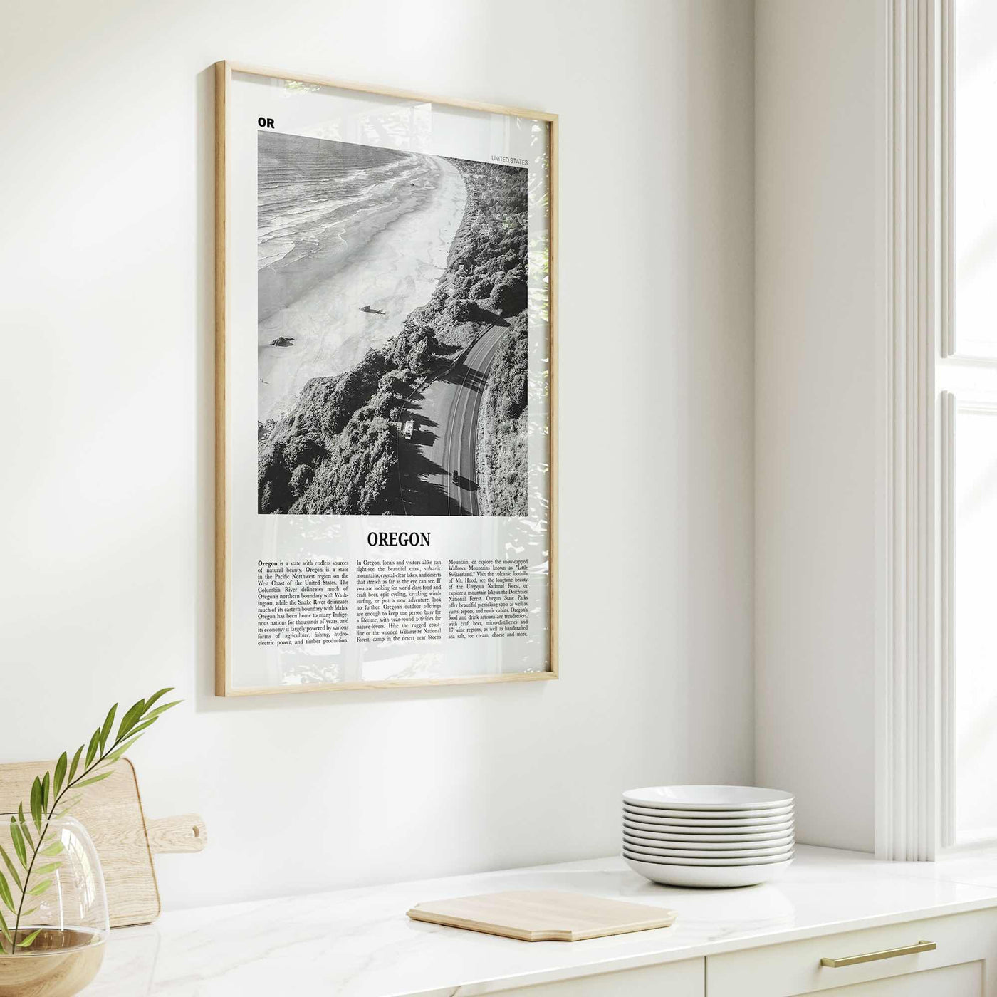 Oregon Print Black and White No 3, Oregon Wall Art, Oregon Poster, Oregon Photo, Oregon Wall Decor, USA, United States, North America