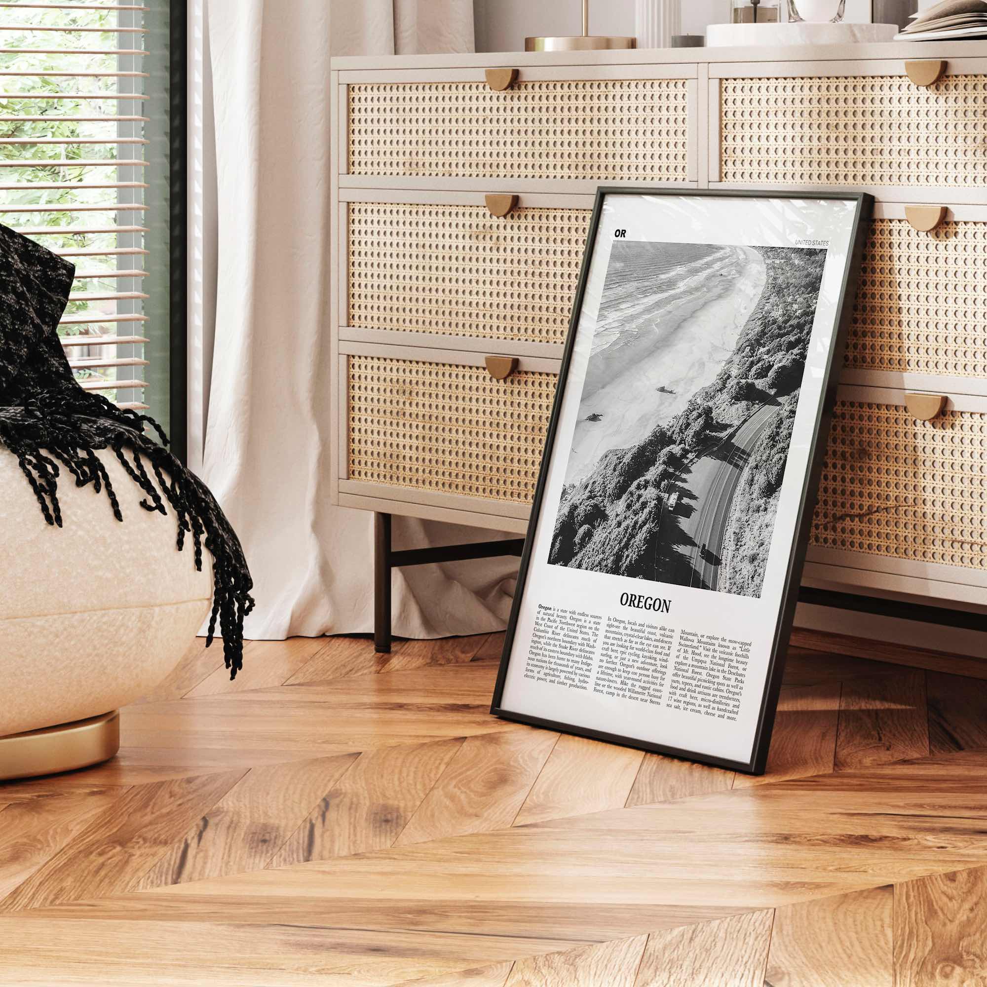 Oregon Print Black and White No 3, Oregon Wall Art, Oregon Poster, Oregon Photo, Oregon Wall Decor, USA, United States, North America