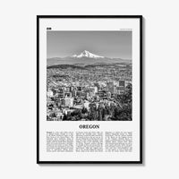 Oregon Print Black and White No 4, Oregon Wall Art, Oregon Poster, Oregon Photo, Oregon Wall Décor, Oregon Map, United States