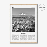 Oregon Print Black and White No 4, Oregon Wall Art, Oregon Poster, Oregon Photo, Oregon Wall Décor, Oregon Map, United States