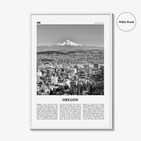 Oregon Print Black and White No 4, Oregon Wall Art, Oregon Poster, Oregon Photo, Oregon Wall Décor, Oregon Map, United States