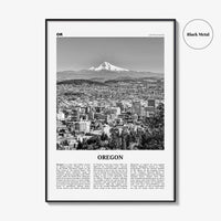 Oregon Print Black and White No 4, Oregon Wall Art, Oregon Poster, Oregon Photo, Oregon Wall Décor, Oregon Map, United States