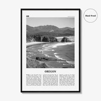 Oregon Print Black and White No 5, Oregon Wall Art, Oregon Poster, Oregon Photo, Oregon Wall Décor, Oregon Map, United States