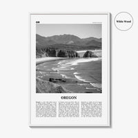 Oregon Print Black and White No 5, Oregon Wall Art, Oregon Poster, Oregon Photo, Oregon Wall Décor, Oregon Map, United States