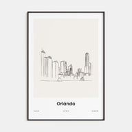 Orlando Drawn Poster