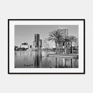 Orlando Landscape B&W Poster