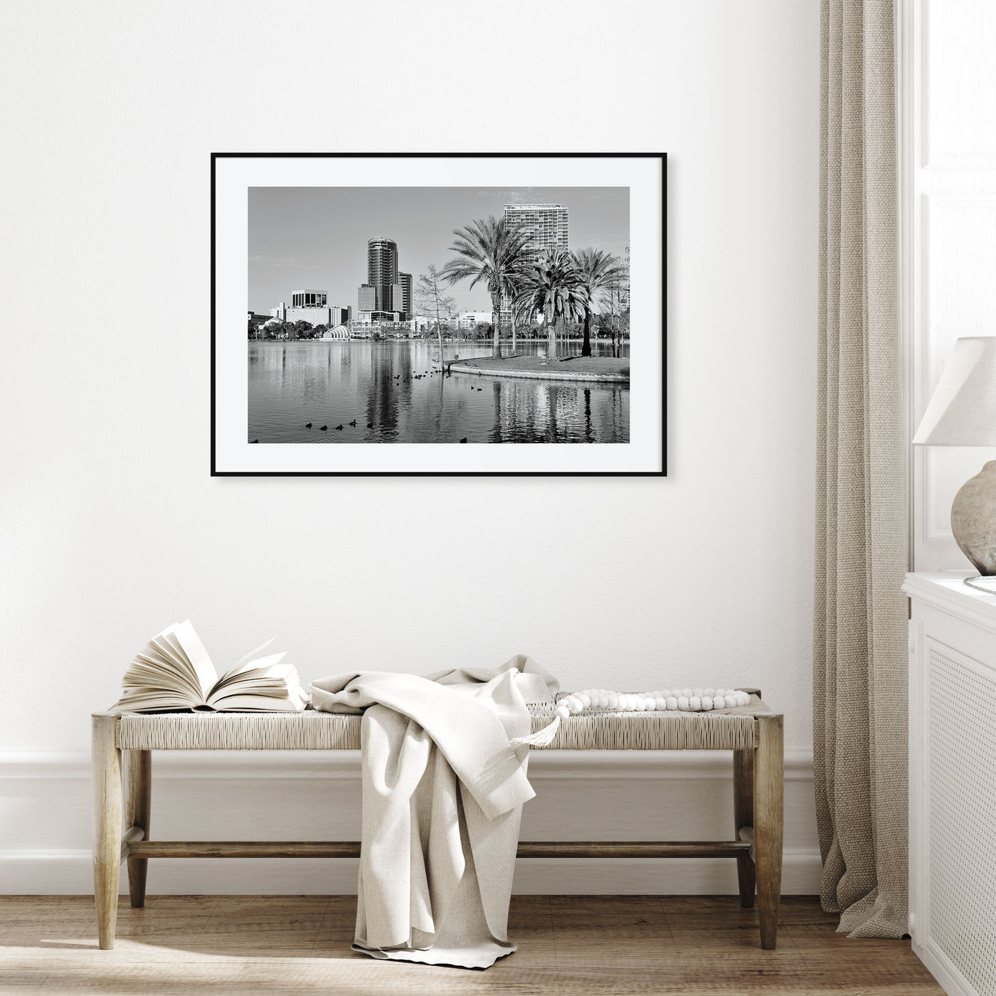 Orlando Landscape B&W Poster