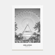 Orlando Portrait B&W No 2 Poster