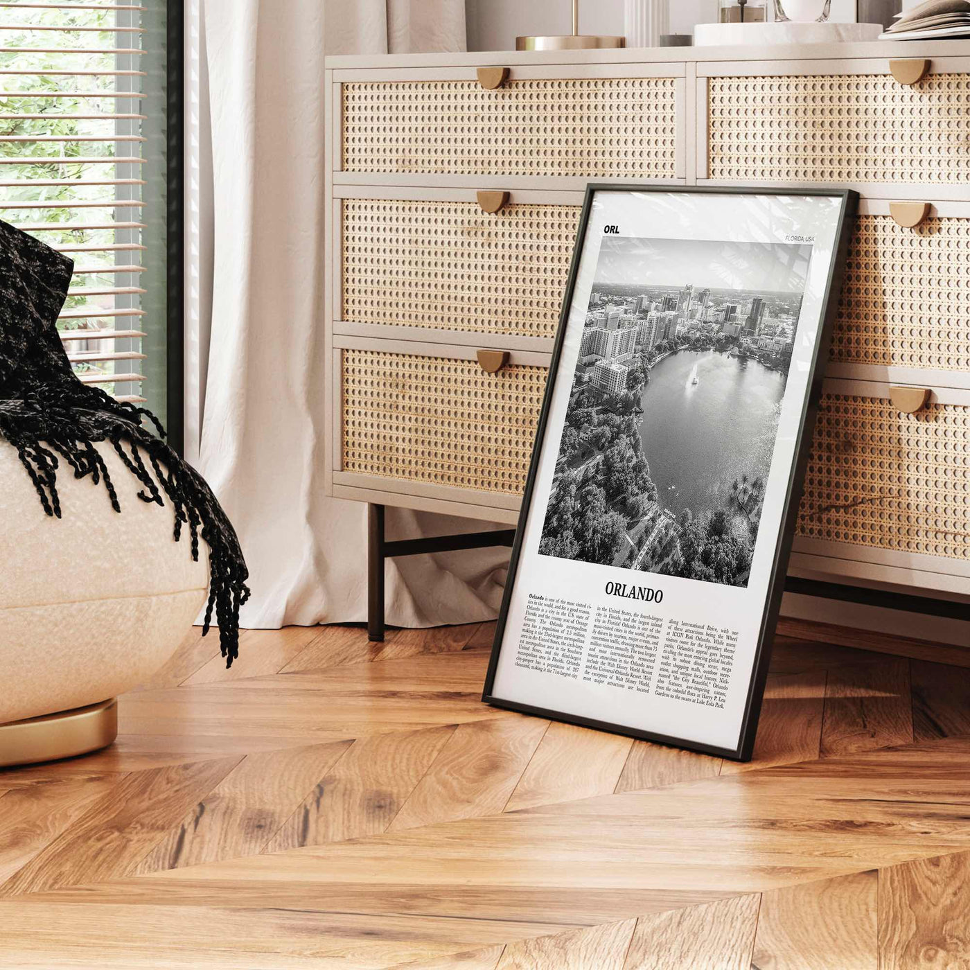 Orlando Print Black and White No 1, Orlando Wall Art, Orlando Poster, Orlando Photo, Orlando Wall Decor, Florida USA United States