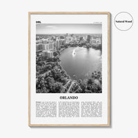 Orlando Print Black and White No 1, Orlando Wall Art, Orlando Poster, Orlando Photo, Orlando Wall Decor, Florida USA United States