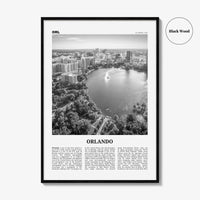 Orlando Print Black and White No 1, Orlando Wall Art, Orlando Poster, Orlando Photo, Orlando Wall Decor, Florida USA United States