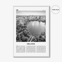 Orlando Print Black and White No 1, Orlando Wall Art, Orlando Poster, Orlando Photo, Orlando Wall Decor, Florida USA United States