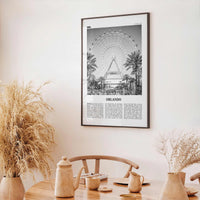 Orlando Print Black and White No 2, Orlando Wall Art, Orlando Poster, Orlando Photo, Orlando Wall Decor, Florida USA United States