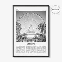 Orlando Print Black and White No 2, Orlando Wall Art, Orlando Poster, Orlando Photo, Orlando Wall Decor, Florida USA United States