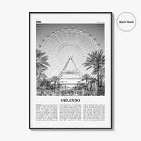 Orlando Print Black and White No 2, Orlando Wall Art, Orlando Poster, Orlando Photo, Orlando Wall Decor, Florida USA United States