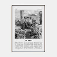 Orlando Travel B&W No 3 Poster