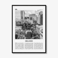 Orlando Print Black and White No 3, Orlando Wall Art, Orlando Poster, Orlando Photo, Orlando Wall Decor, Florida USA United States