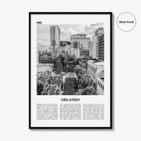 Orlando Print Black and White No 3, Orlando Wall Art, Orlando Poster, Orlando Photo, Orlando Wall Decor, Florida USA United States
