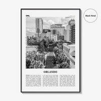 Orlando Print Black and White No 3, Orlando Wall Art, Orlando Poster, Orlando Photo, Orlando Wall Decor, Florida USA United States