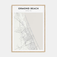 Ormond Beach Map Portrait Poster