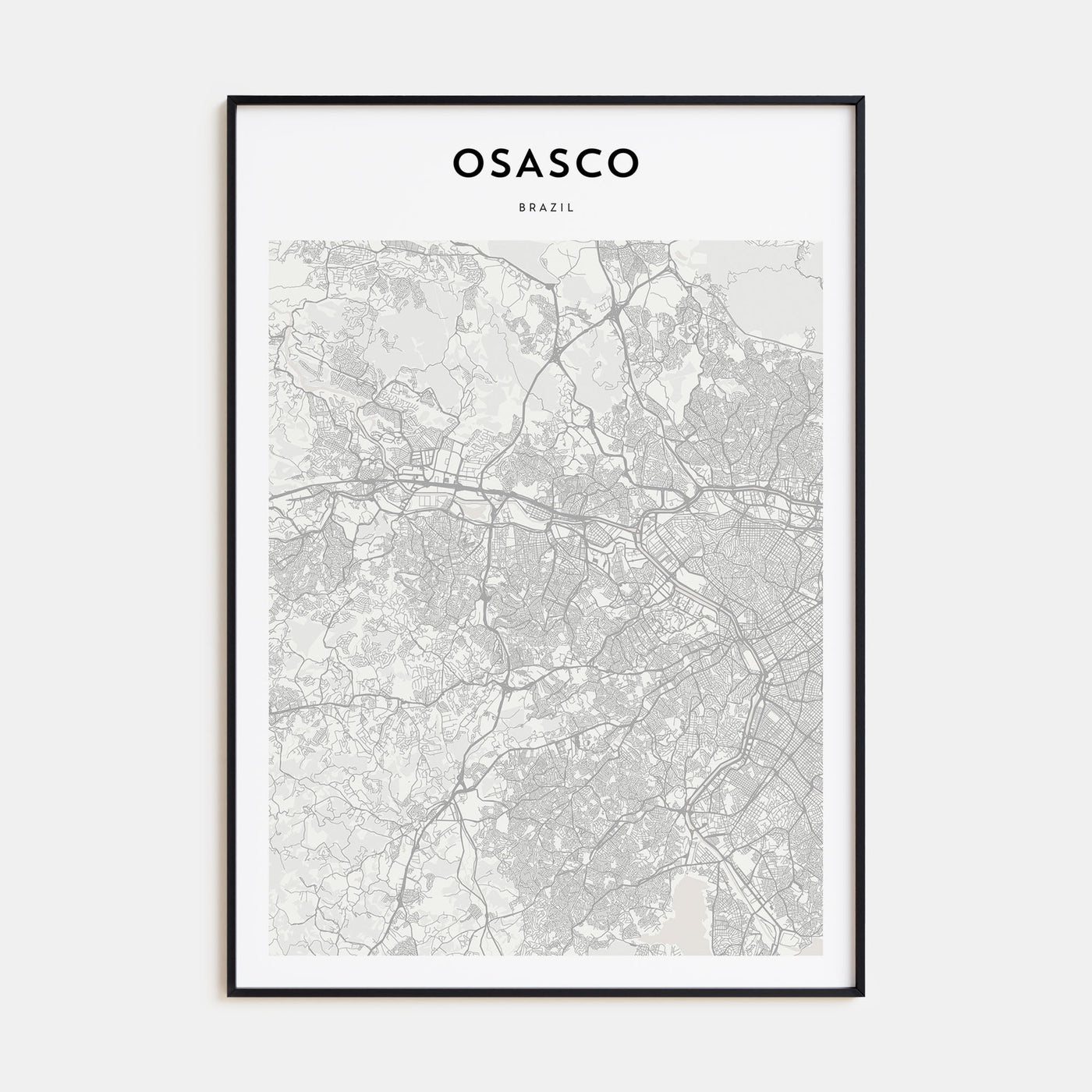 Osasco Map Portrait Poster