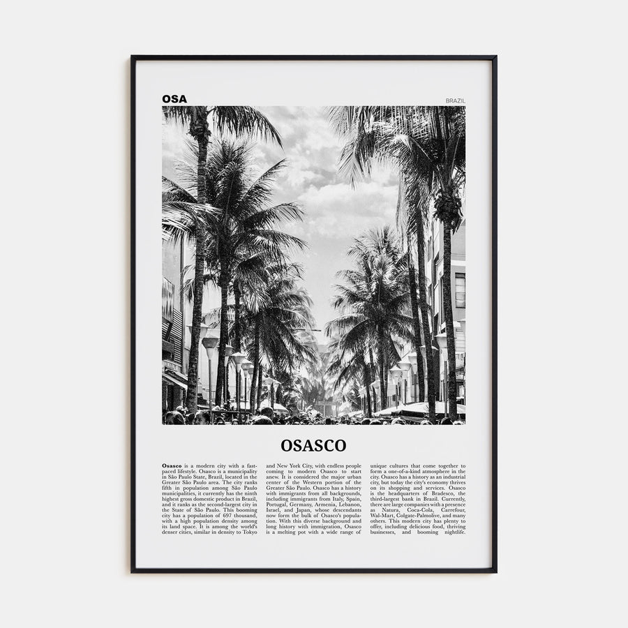 Osasco Travel B&W Poster