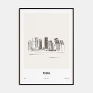 Oslo Drawn Poster