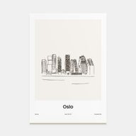 Oslo Drawn Poster