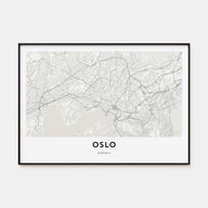 Oslo Map Landscape Poster