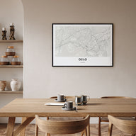 Oslo Map Landscape Poster