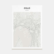 Oslo Map Portrait Poster