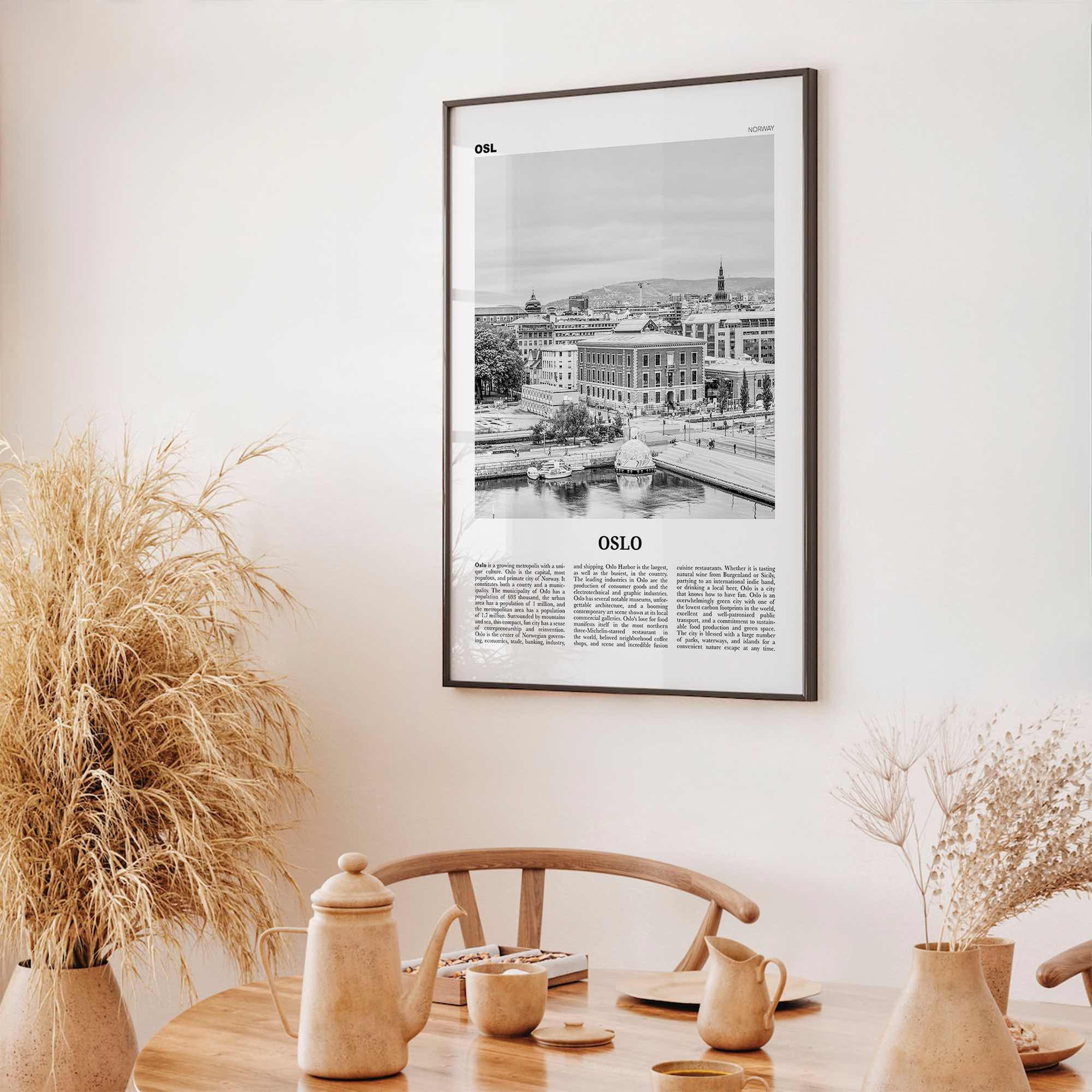 Oslo Print Black and White No 1, Oslo Wall Art, Oslo Poster, Oslo Photo, Oslo Wall Decor, City Art Print, Norge, Norway, Europe