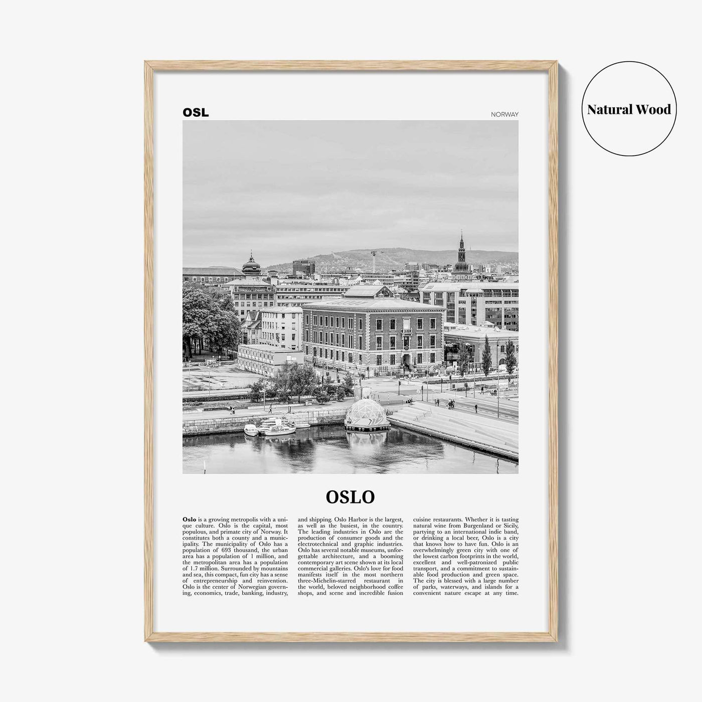 Oslo Print Black and White No 1, Oslo Wall Art, Oslo Poster, Oslo Photo, Oslo Wall Decor, City Art Print, Norge, Norway, Europe