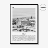 Oslo Print Black and White No 1, Oslo Wall Art, Oslo Poster, Oslo Photo, Oslo Wall Decor, City Art Print, Norge, Norway, Europe