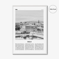 Oslo Print Black and White No 1, Oslo Wall Art, Oslo Poster, Oslo Photo, Oslo Wall Decor, City Art Print, Norge, Norway, Europe