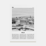 Oslo Travel B&W No 1 Poster