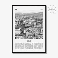 Oslo Print Black and White No 2, Oslo Wall Art, Oslo Poster, Oslo Photo, Oslo Wall Decor, City Art Print, Norge, Norway, Europe