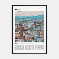 Oslo Travel Color Poster