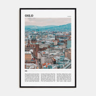 Oslo Travel Color Poster