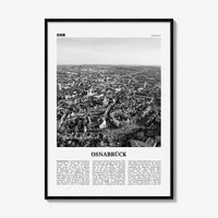 Osnabruck Print Black and White, Osnabrück Wall Art, Osnabrück Poster, Osnabrück Photo, Osnabrück Wall Décor, Osnabrück Map, Germany