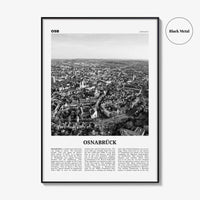 Osnabruck Print Black and White, Osnabrück Wall Art, Osnabrück Poster, Osnabrück Photo, Osnabrück Wall Décor, Osnabrück Map, Germany