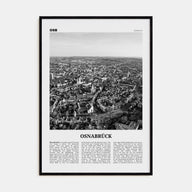 Osnabrück Travel B&W Poster
