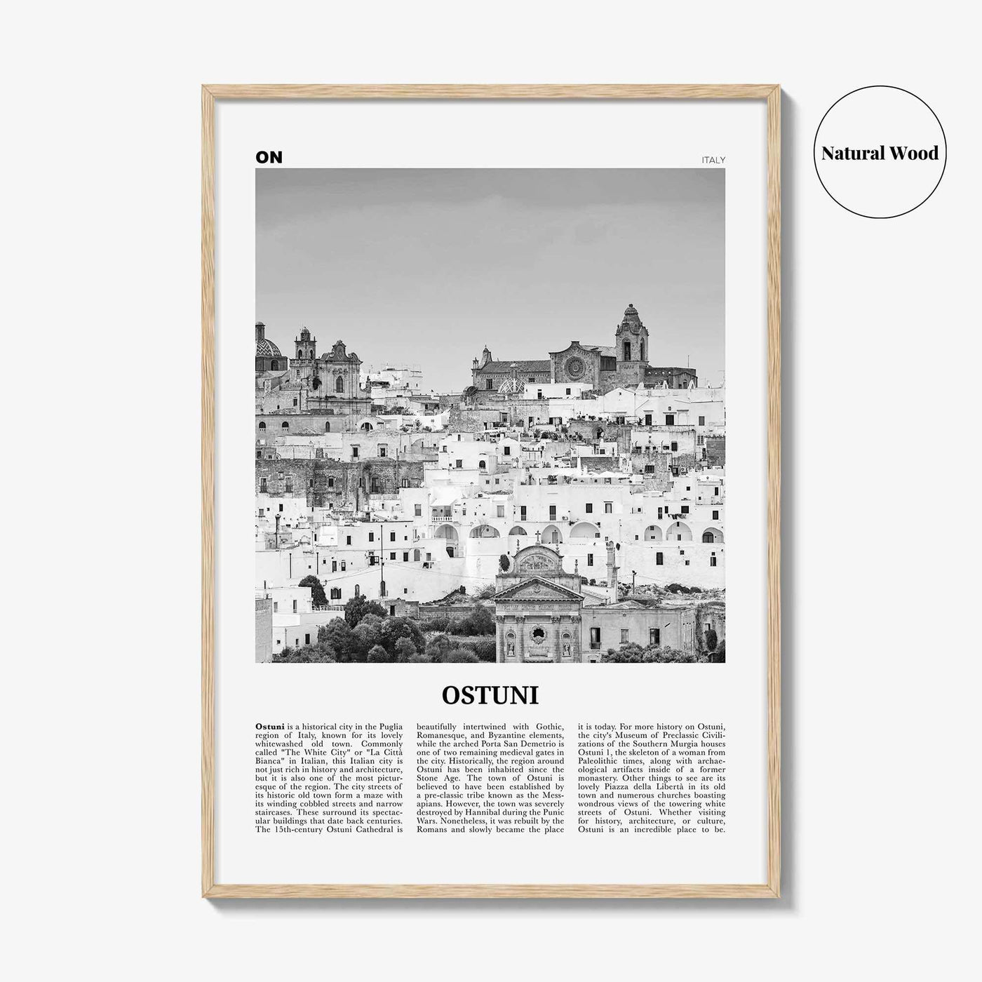 Ostuni Print Black and White, Ostuni Wall Art, Ostuni Poster, Ostuni Photo, Ostuni Wall Décor, Ostuni Map, Italy, Puglia