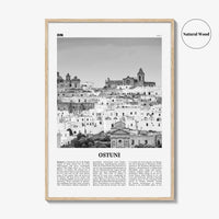Ostuni Print Black and White, Ostuni Wall Art, Ostuni Poster, Ostuni Photo, Ostuni Wall Décor, Ostuni Map, Italy, Puglia