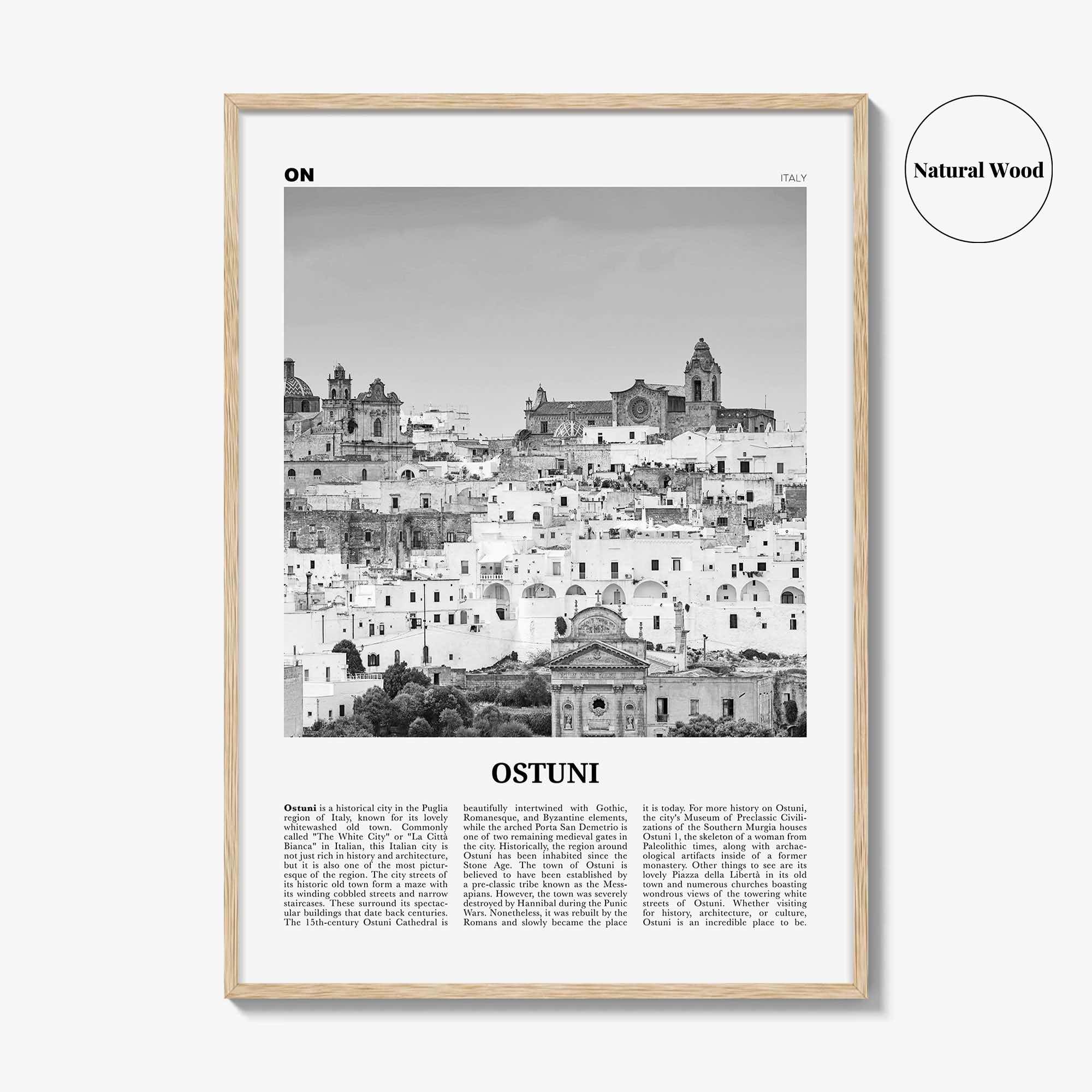 Ostuni Print Black and White, Ostuni Wall Art, Ostuni Poster, Ostuni Photo, Ostuni Wall Décor, Ostuni Map, Italy, Puglia