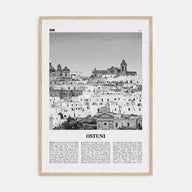 Ostuni Travel B&W Poster
