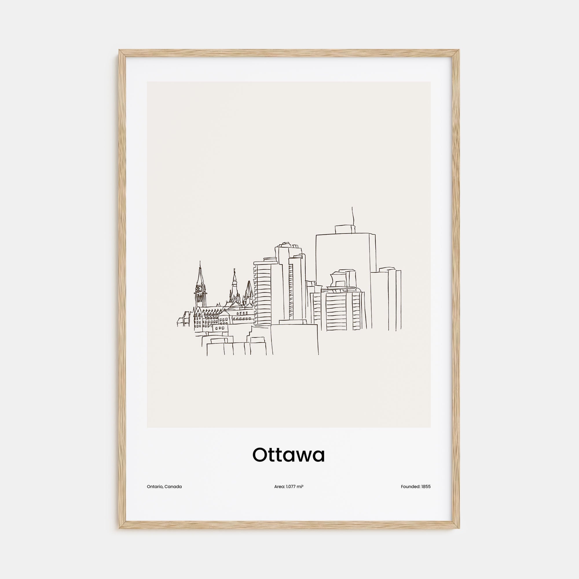 Ottawa Drawn Poster